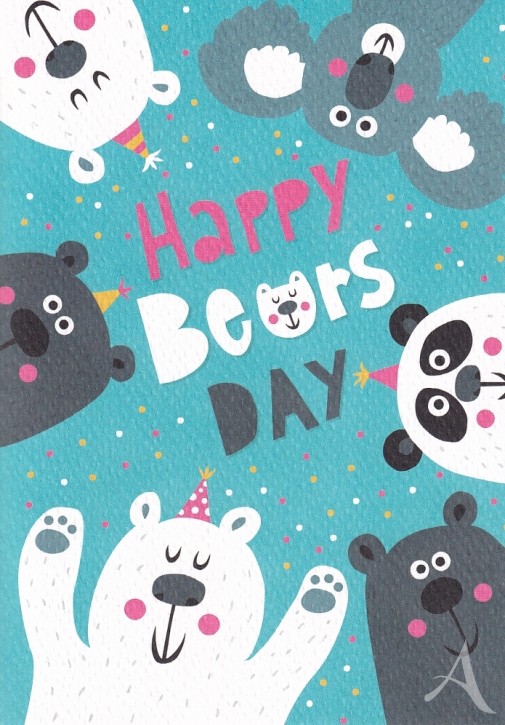 Doppelklarte "Happy Bears Day"