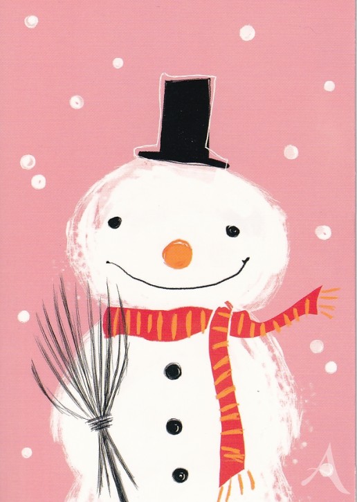 Postkarte - Schneemann