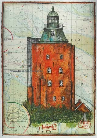 Kunstdruck "Neuwerk" von OLE WEST.