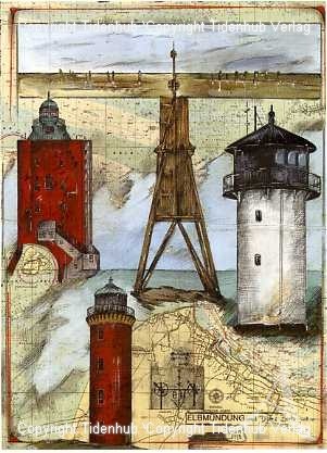 Kunstdruck "Elbmündung"