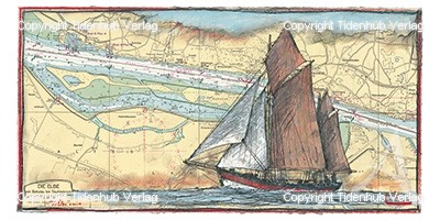 Kunstdruck "Die Elbe runter"