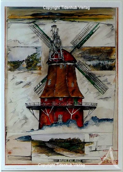 Kunstdruck "Mühlenland"