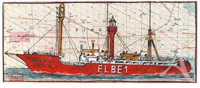 Kunstdruck "Elbe 1"
