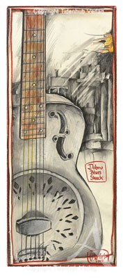 Kunstdruck "Dobro - Blues Shack"