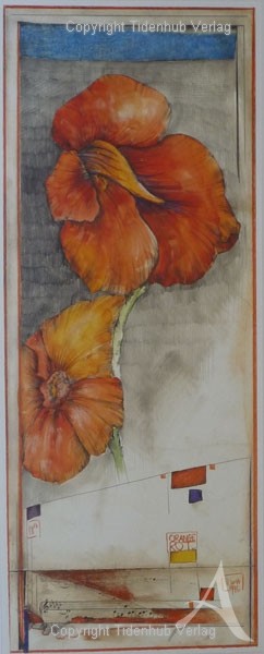 Kunstdruck "Orange - Rot"