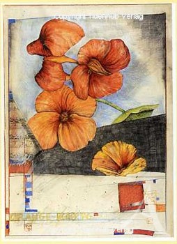 Kunstdruck "Orange - Roter Tag"