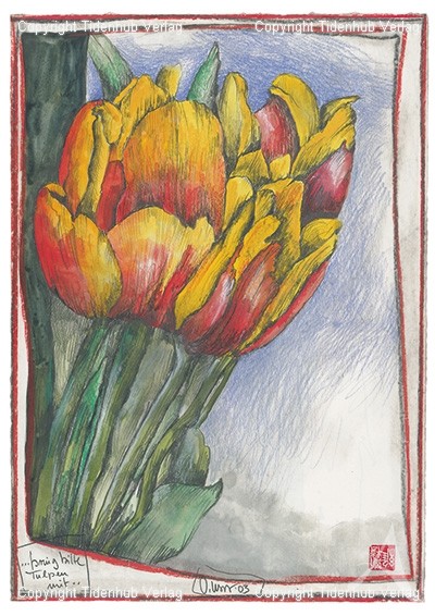 Kunstdruck "...bring bitte Tulpen mit"