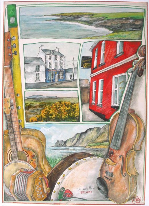 Kunstdruck "Keep Music Live" IRLAND - Nur noch wenige Exemplare ! Kunstdruck "Keep Music Live" IRLAND - Nur noch wenige Exemplare !