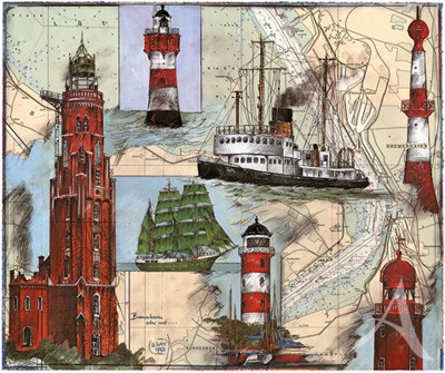 Kunstdruck "Bremerhaven oder wat"