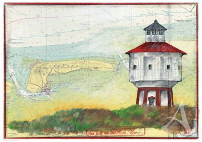 Kunstdruck "Nein, es ist kein Leuchtturm, aber..."