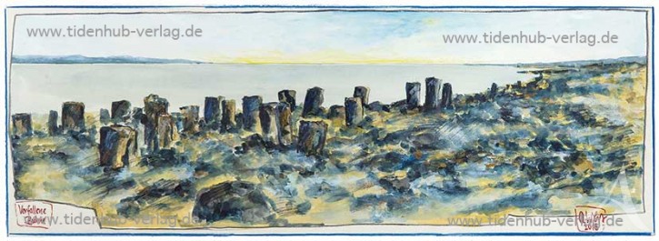 Kunstdruck "Verfallene Buhne" von OLE WEST.