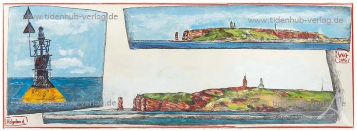 Kunstdruck "Helgoland" von OLE WEST.