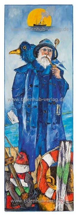 Kunstdruck "...wenn der Vollmondfrachter fährt..." von OLE WEST.