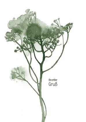 Trauerkarte "Ein stiller Gruß"