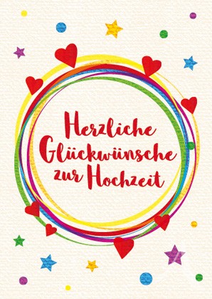 Doppelkarte "Herzliche Glückwünsche zur Hochzeit" Doppelkarte "Herzliche Glückwünsche zur Hochzeit"