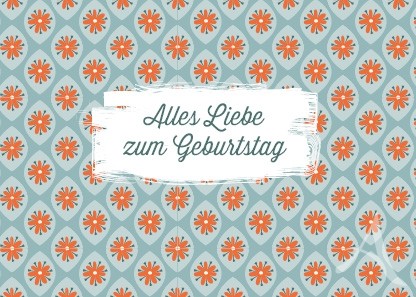 Postkarte "Alles Liebe zum Geburtstag" Postkarte "Alles Liebe zum Geburtstag"
