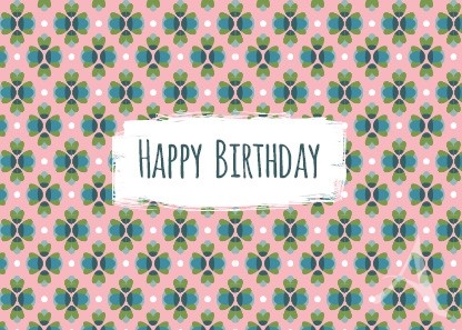 Postkarte "Happy Birthday" Postkarte "Happy Birthday"