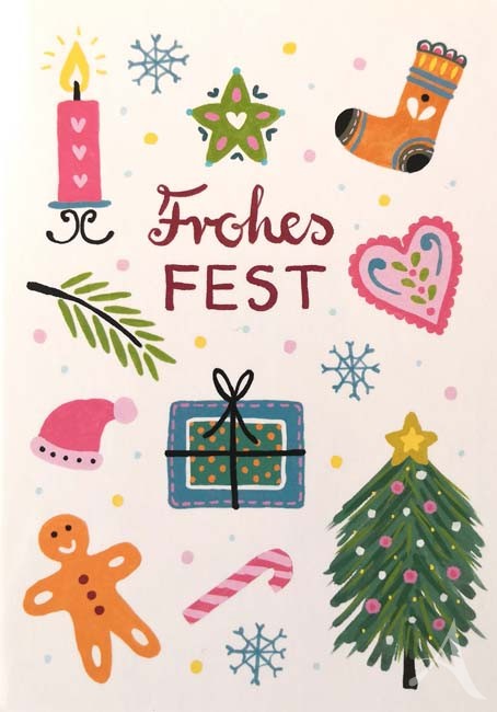 Postkarte "Frohes Fest"