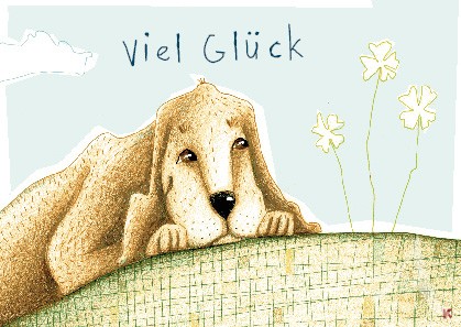 Postkarte "Viel Glück" Postkarte "Viel Glück"