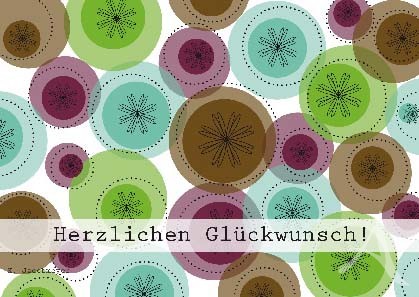 Postkarte "Herzlichen Glückwunsch" Postkarte "Herzlichen Glückwunsch"