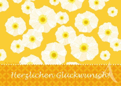 Postkarte "Herzlichen Glückwunsch! (Mohn)" Postkarte "Herzlichen Glückwunsch! (Mohn)"