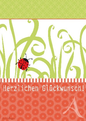 Postkarte "Herzlichen Glückwunsch!" Postkarte "Herzlichen Glückwunsch!"