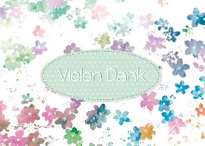 Postkarte "Vielen Dank" Postkarte "Vielen Dank"