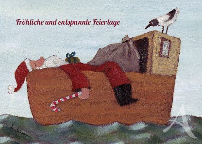 Postkarte "Fröhliche und entspannte Feiertage"