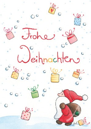 Postkarte "Frohe Weihnachten (Geschenke)"