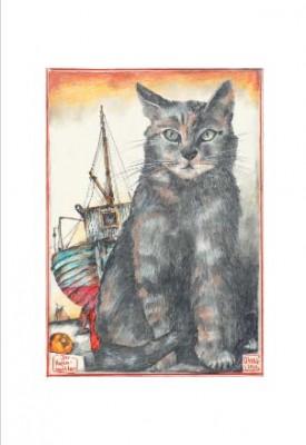 VORZUGSAUSGABE 4 -"Ole West´s  KATZEN" - mit eingegter Grafik "Der Hafenmeister" - VE 1