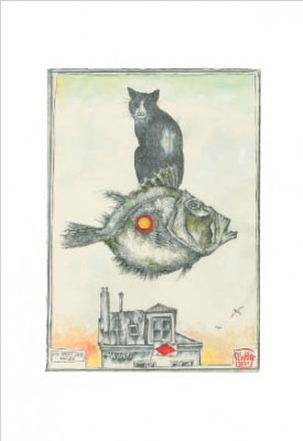 VORZUGSAUSGABE 1 -"Ole West´s  KATZEN" - mit eingegter Grafik "Die Reise der Katze" - VE 1