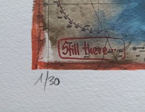 OLE WEST - "Still here..." (WAL) - Kunstdruck 40 x 50cm - NUR 30 Exemplare!